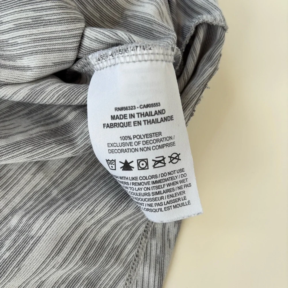 Nike Dri-fit Women's Grey Gray Wide Racer Tank Performance Size Medium
